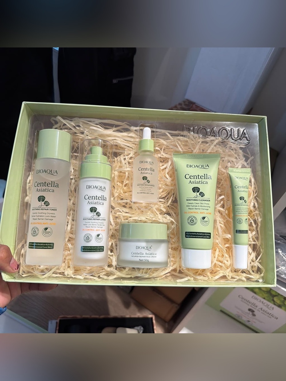 Aqua Centella Asiatica Moisture Set — Light Green Skincare Kit